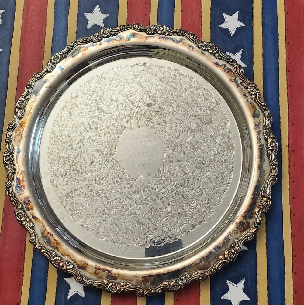 Oneida Silver Serving Tray
